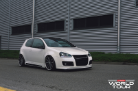   Vossen: CV1 - Matte Black Machined / Stainless Lip - F: 19x8.5 / R: 19x10